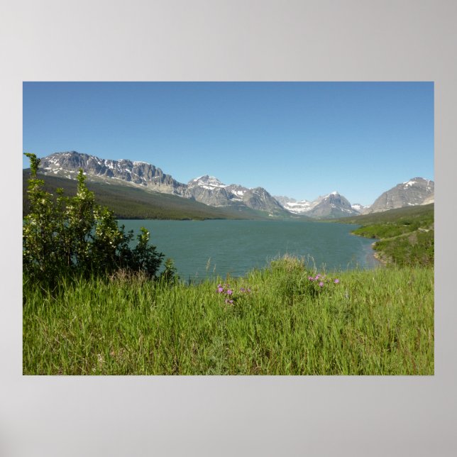 Poster Swiftcurrent Lake View no Glacier National Park (Frente)