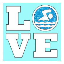 Swim LOVE Swimming and Diving Customizable