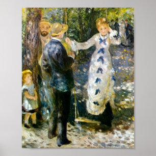 Poster Swing by Pierre-Auguste Renoir