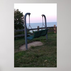 Poster Swing com Vista de Lago