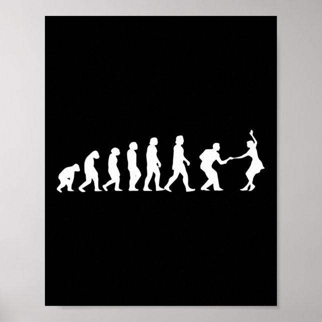 Poster Swing Dance - Casal Dance - Lindy Hoppers - Swing (Frente)