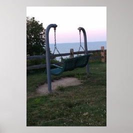 Poster Swing with Lake View