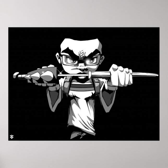 Pôster Sword preto de Logik (Frente)