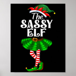 Poster Sy Elf Xmas Engraçada Família de Natal Vinculando