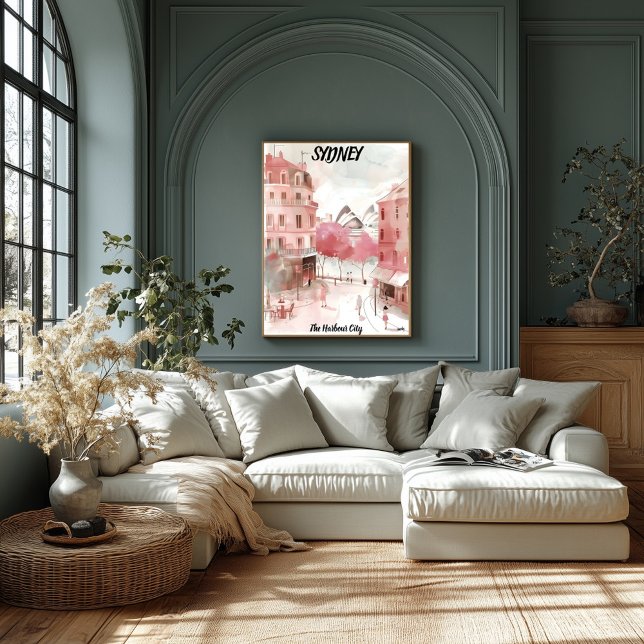 Pôster Sydney Acuarela Urbana: La Ciudad del Puerto (Criador carregado)