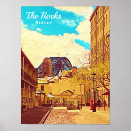 Poster Sydney As Rochas com a viagem da Ponte Portuária