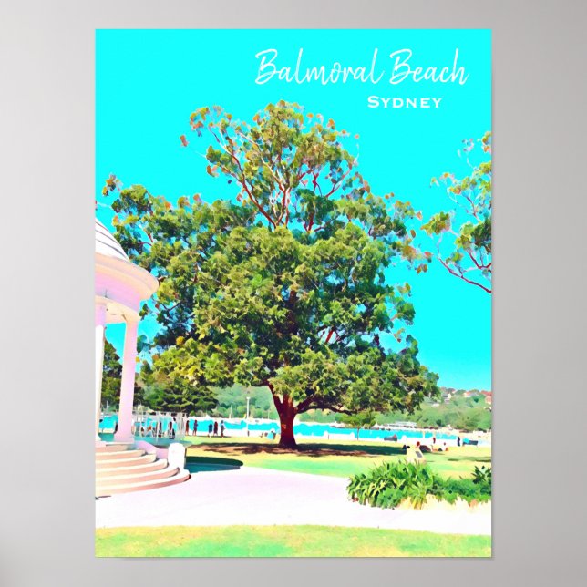 Poster Sydney Balmoral Beach White Rotunda (Frente)