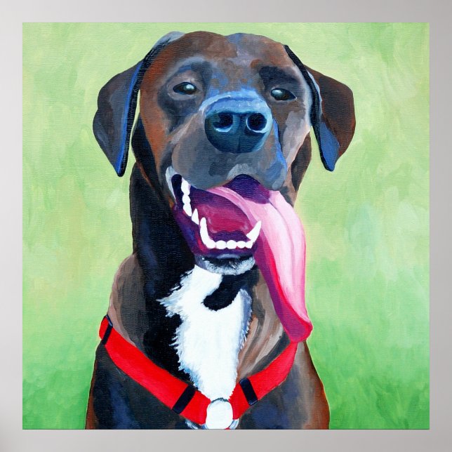 Pôster Sydney Dog Art Large Print (Frente)