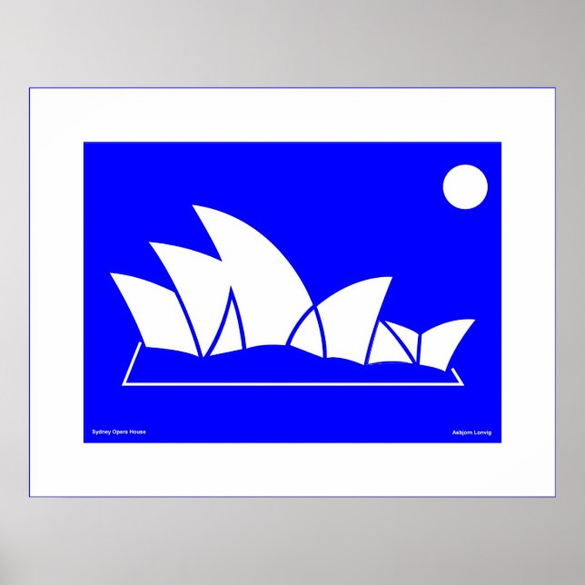 Poster Sydney Opera House (Frente)