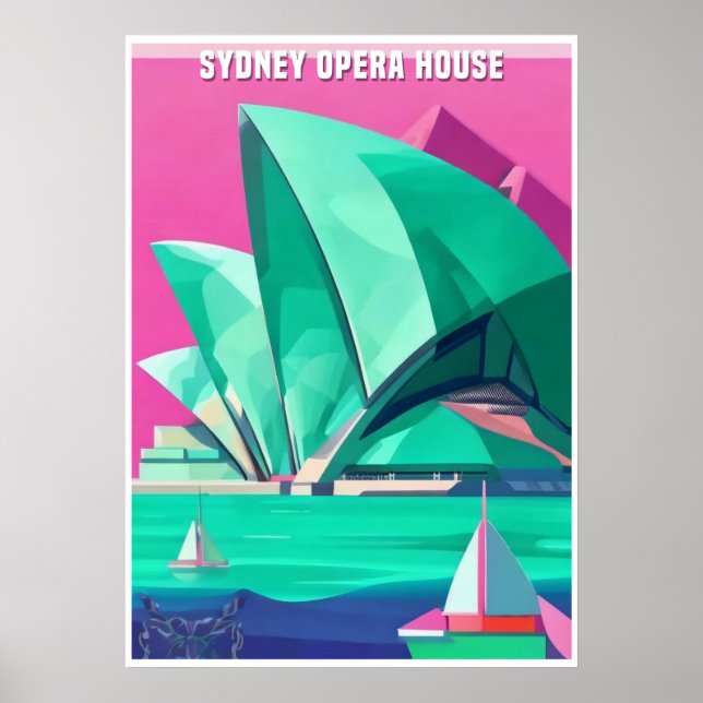 Poster Sydney Opera House Autrialia (Frente)