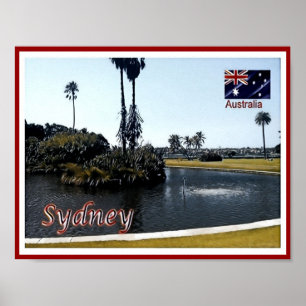 Poster Sydney - Royal Botanic Gardens - Austrália - Poste
