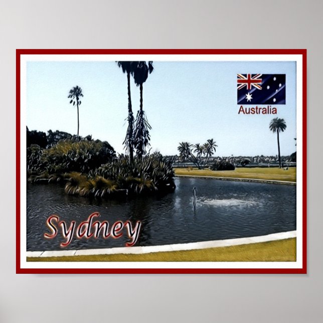 Poster Sydney - Royal Botanic Gardens - Austrália - Poste (Frente)