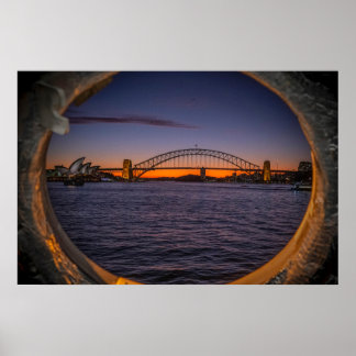 Poster Sydney Sunset