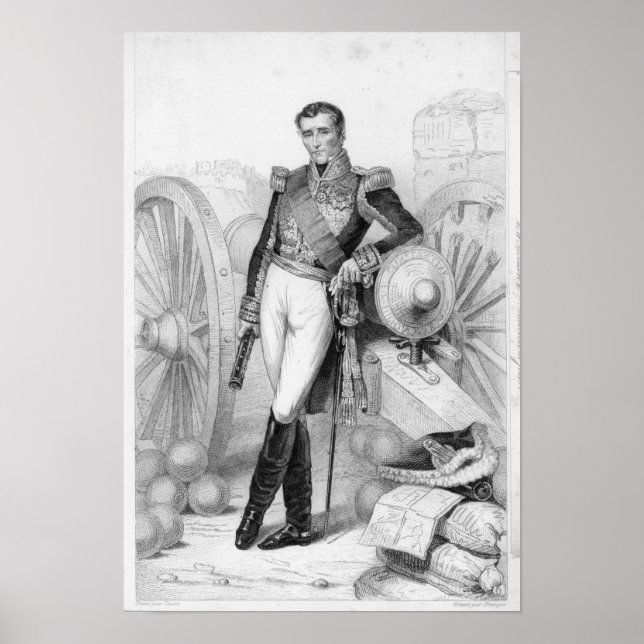 Poster Sylvain Charles Valee , Count and Marshal (Frente)