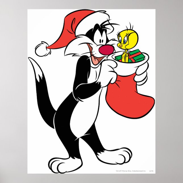 Poster Sylvester Cat com Stocks (Frente)