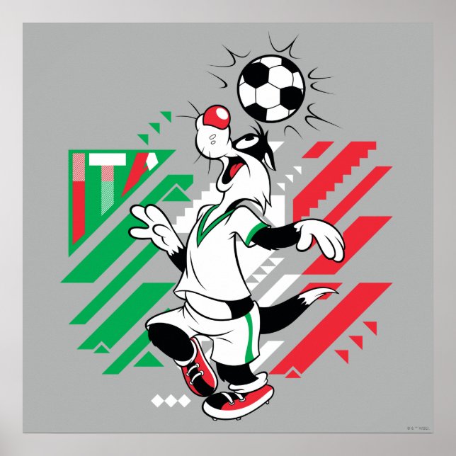 Poster SYLVESTER™ Team Italy Soccer Graphic (Frente)