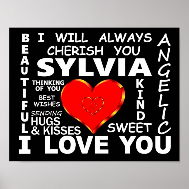 Poster Sylvia I Te Amo (Frente)