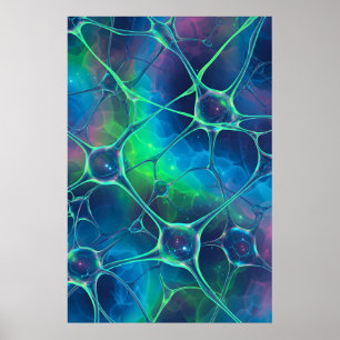 Poster Synapse Abstrato Trabalho de arte