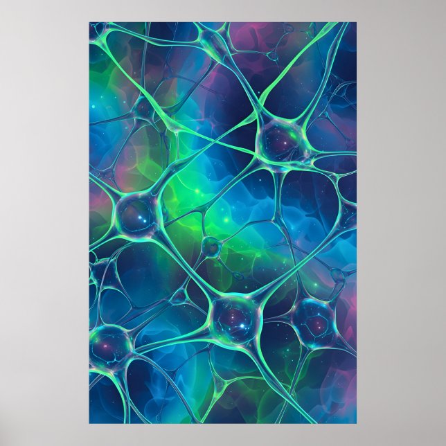 Poster Synapse Abstrato Trabalho de arte (Frente)