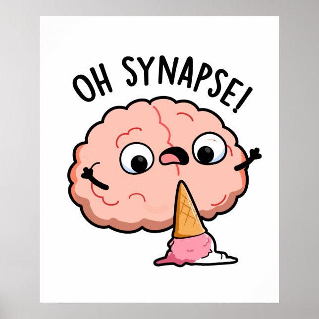 Poster Synapse Funny Brain Pun (Frente)