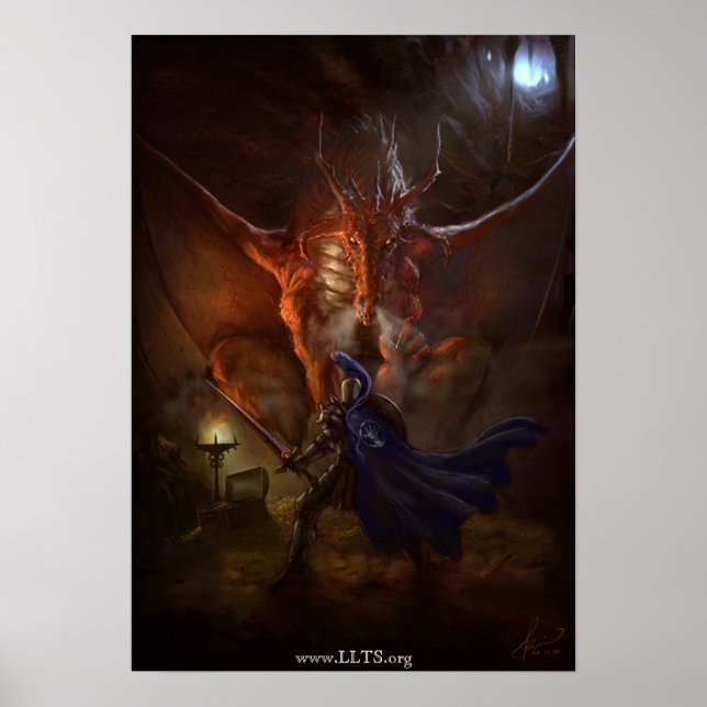 Pôster Synd Dragon Knight Canvas (Frente)