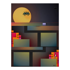 Pôster Synthwave Neurality Modernist II