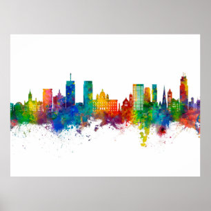 Poster Syracuse New York Skyline