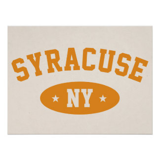 Pôster Syracuse NY Vintage Varsity-Style College Poster