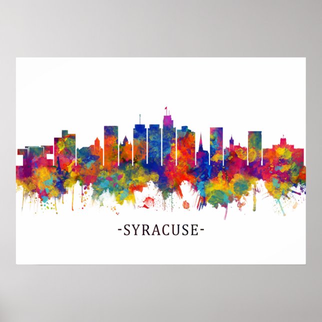 Poster Syracuse USA Skyline (Frente)