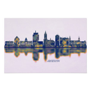 Pôster Szczecin Skyline