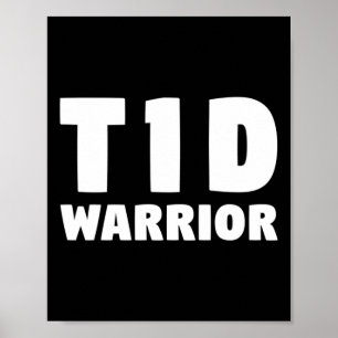 Poster T1d diabético - T1 Diabético Tipo 1 Teto diabético