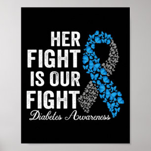 Poster T1d Roupa Sua Luta É Nossa Luta Contra A Diabetes