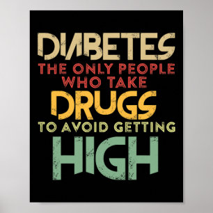 Poster T1D Sensibilização para a diabetes tipo 1 Homens M