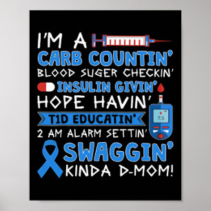 Poster T1D Sensibilização para a diabetes tipo 1 Homens M