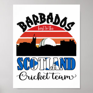 Poster T20 Rdos de Críquete Hospeda a Seleção Escocesa de