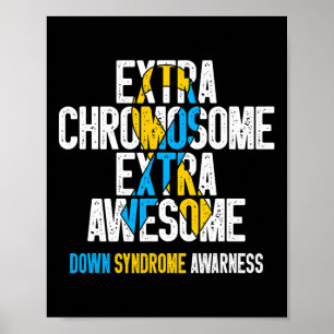 Poster T21 Cromossomo Extra Extra Incrível Síndrome de Do