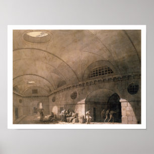 Pôster T31459 uma cena da prisão, 1794 (caneta & tinta,