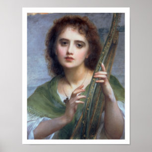 Pôster T31601 A Lady with Lyre (painel)