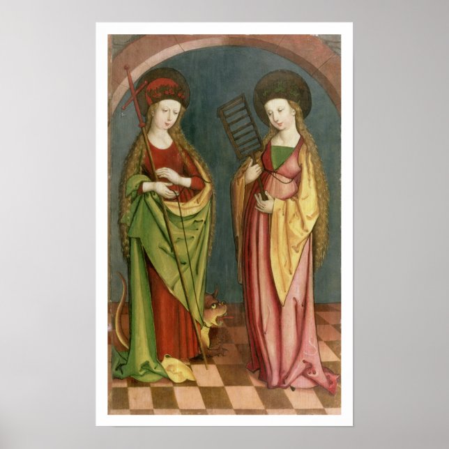 Pôster T32982 Rua. Margaret de Antioch e Ruas. Fé, c.15 (Frente)