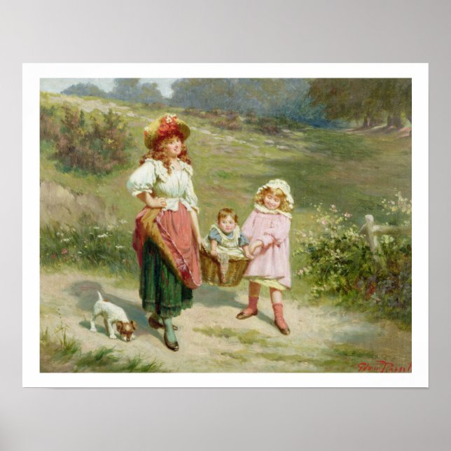 Poster T33572 Ao mercado, Para Comprar de porca gorda (Frente)