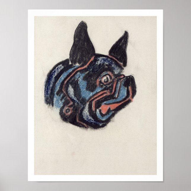 Poster T35228 Cachorro (pastel em papel) (Frente)