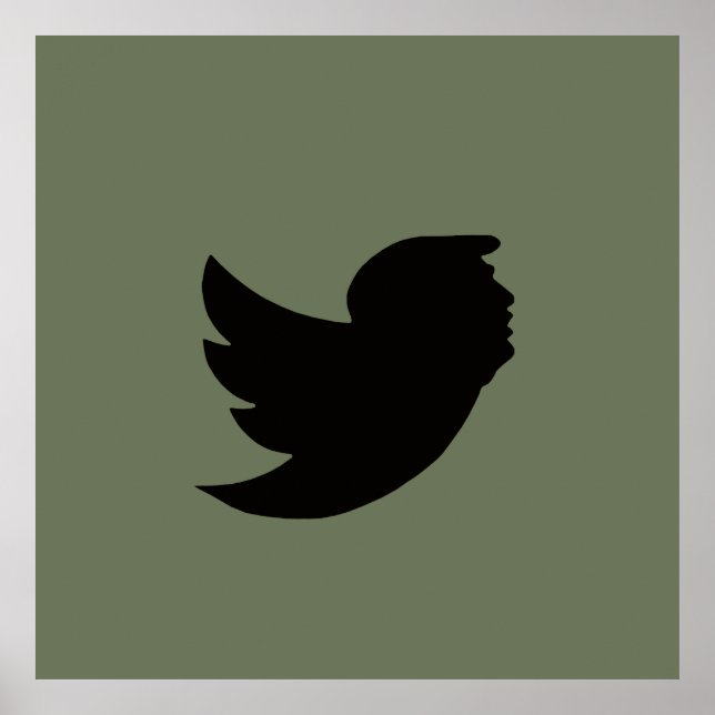 POSTER - T DESIGN DE AVES - VERDE/PRETO (Frente)