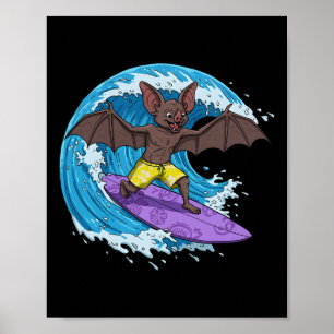 Poster T Divertido Está Surfando Uma Onda Do Oceano 1 - D