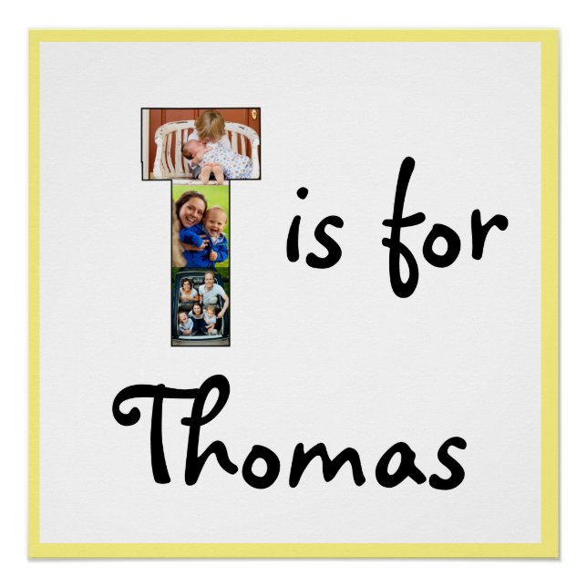 Pôster T é para o nome (Frente)