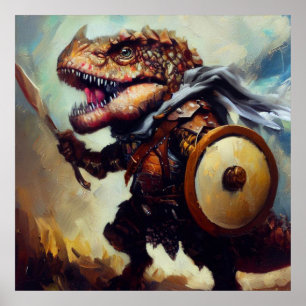Poster T Rex Barbarian