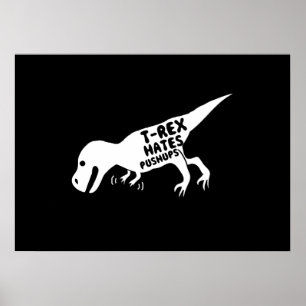Poster T-Rex deia Pushups