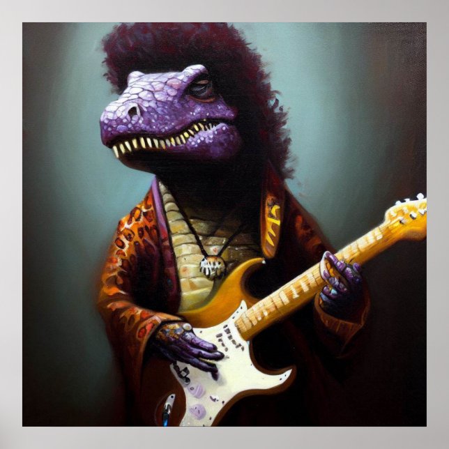 Poster T Rex Guitartista (Frente)