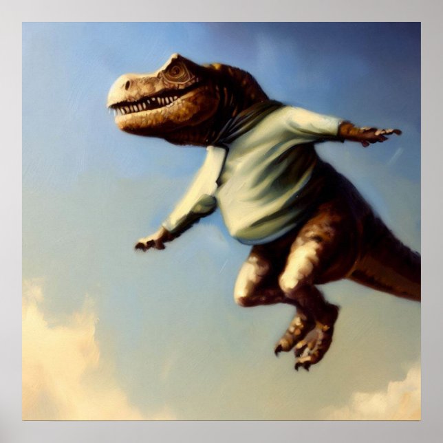 Poster T Rex Jumping (Frente)