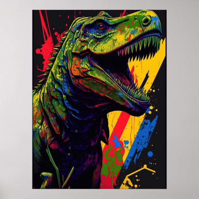 Poster T Rex Jurassic (Frente)
