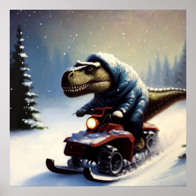 Poster T Rex Snowmobile (Frente)